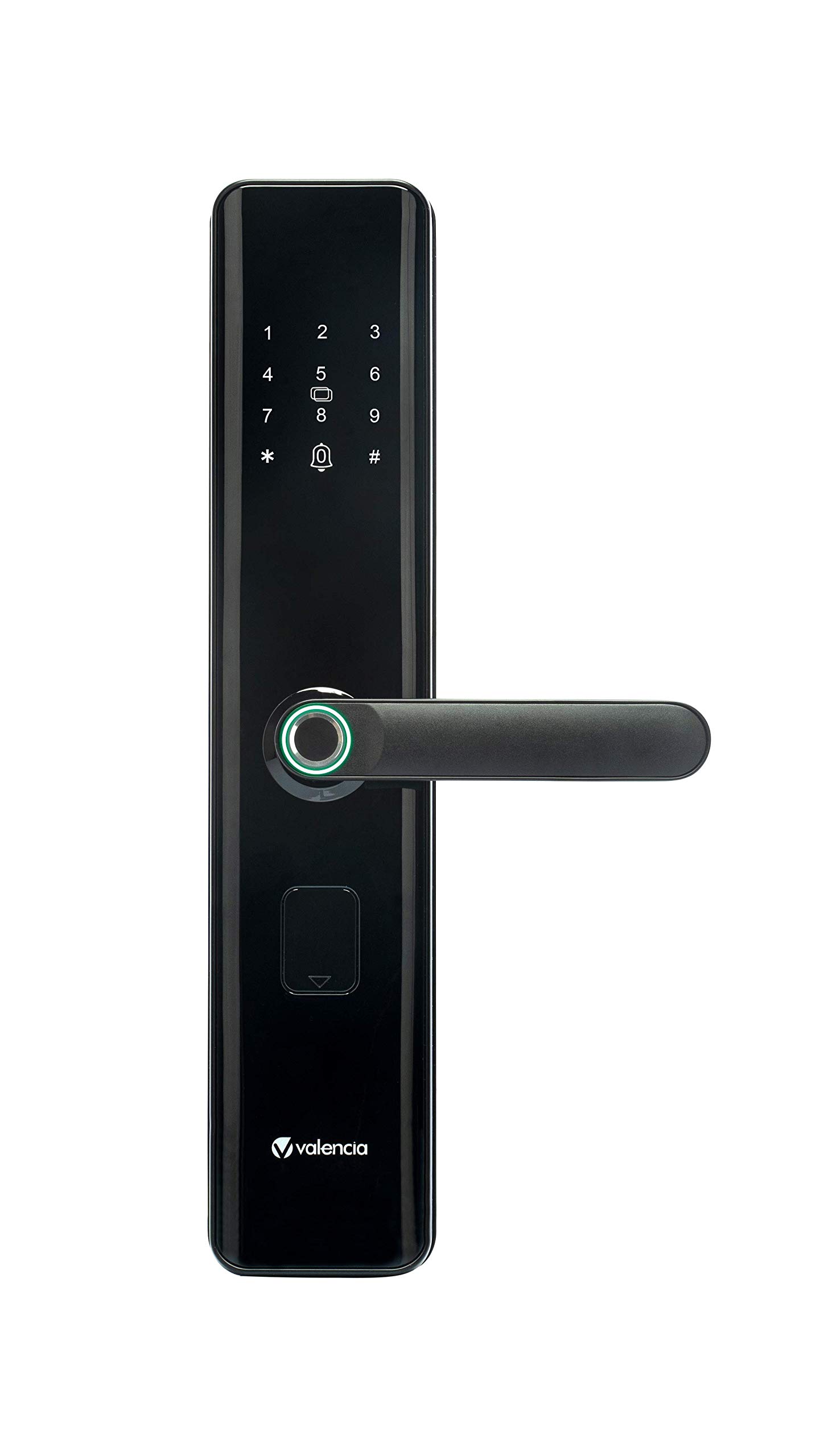 Valencia- Hola Smart Door Lock with Fingerprint, RFID, PIN Access & Key Access, Black,Glass (B08QMV4PTP) Amazon Price History, Amazon Price Tracker