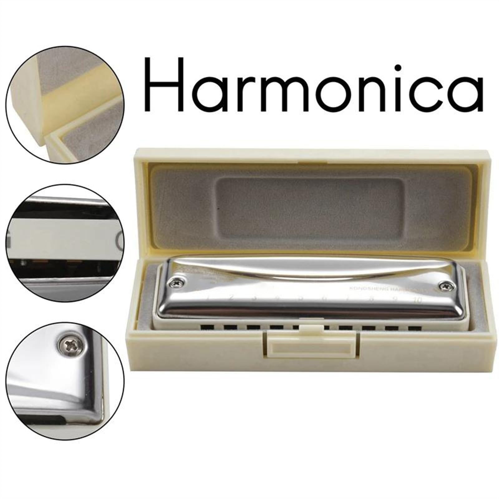 Armonica Diatonica Armonica a bocca 10 fori diatonica tonalità di do strumento musicale arpa blues