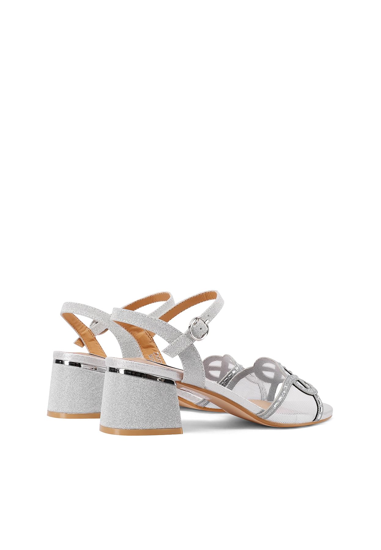 QUEEN HELENA Sandali Eleganti con Strass con Tacco Basso Donna ZM9965