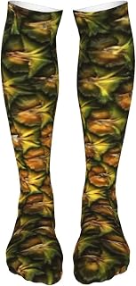 321 Long Socks 50Cm Pineapple Skin Patterned Socks Cushion Ski Sock Knitting Work Socks For Hiking, Aldult, Mother'S Day