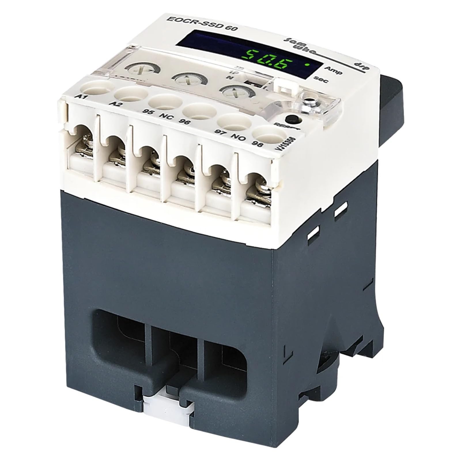Relé de sobrecarga electrónico digital Protector de motor Relé de sobrecarga térmica(Un 380VAC,5-60A)