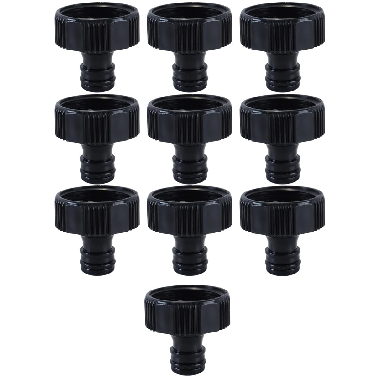 Gurtt 10pcs Tap Connector for Taps with 1 Inch BSP Female Thread with Quick Coupling for Garden Hose 90% Recycled Plastic