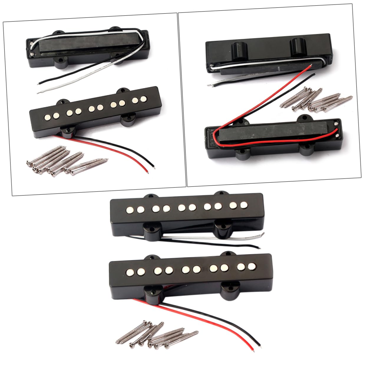 BESTonZON Replace Your Bass Neck 5 String Electric Bass Pickups Jazz Guitar Bridge Gmb08