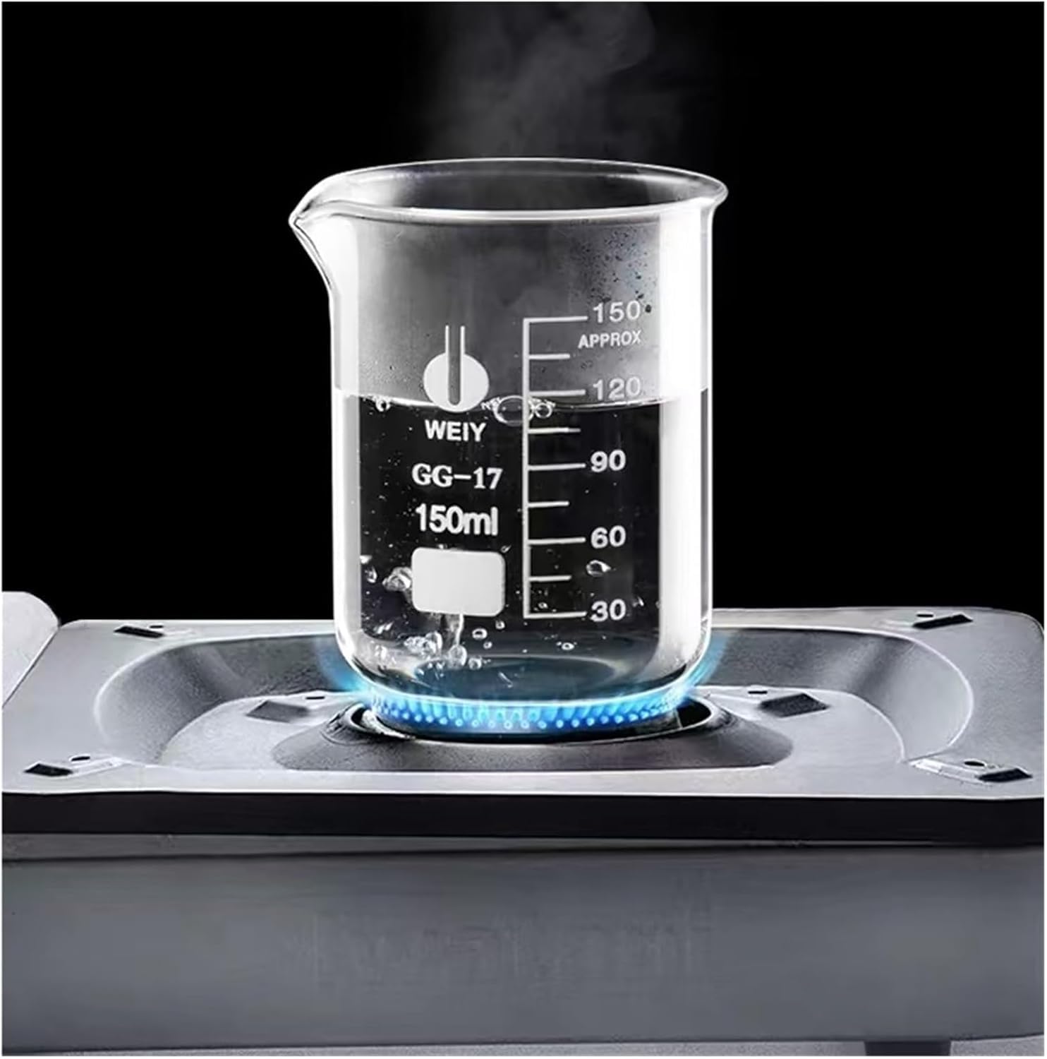 Laborglas Becher-Set, Hochtemperatur-Messbecher, 2 Stück für genaue Flüssigkeitsmessungen, langlebig und hitzebeständig für Chemie und Experimente