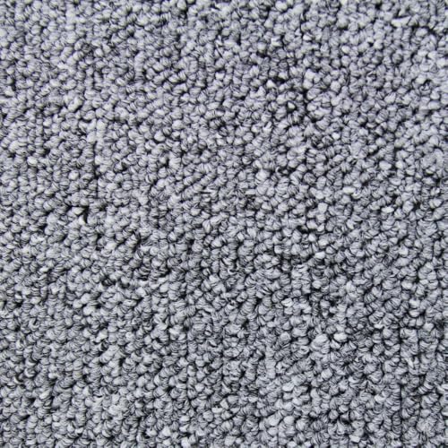 40 Losetas Moqueta Gris Plata 50x50cm Cobertura 10m² Parches para Moqueta Casa Hogar Oficina Tienda Taller Losetas Alfombra Baldosas Suelo Adhesivas Resistentes Facil Instalación Carpet Floor Tiles