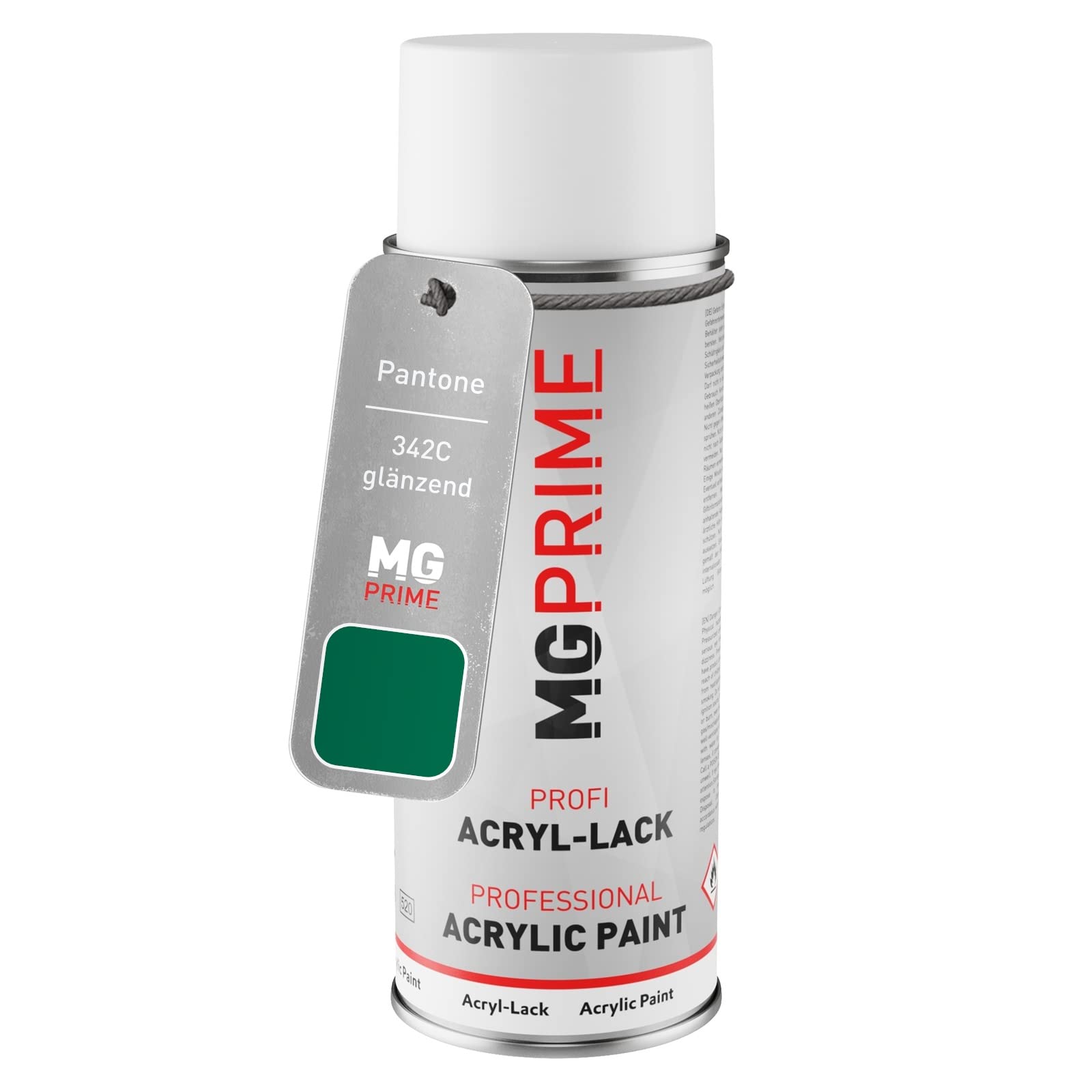 Mg Prime Green Pantone 342C Spray Can 400 Ml Glossy Quick-Drying