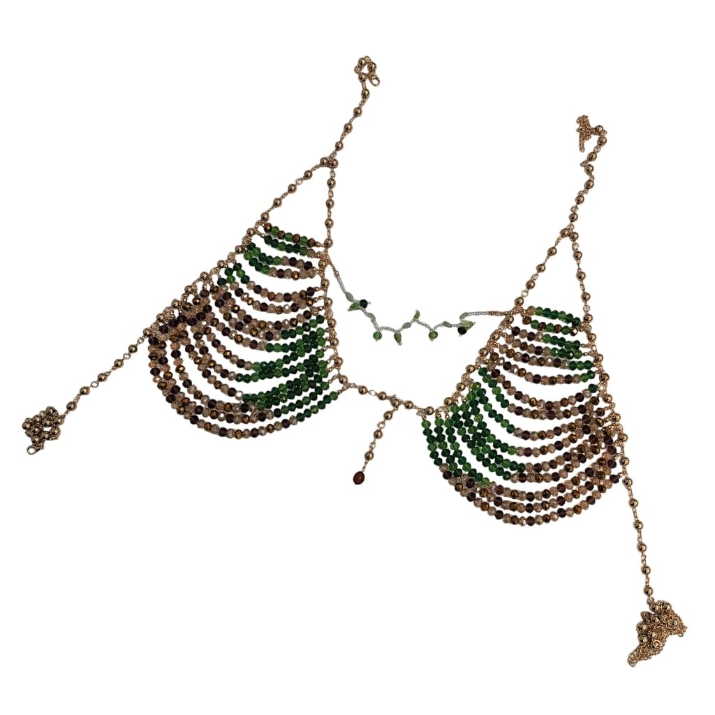 Sujetador de cristal de alta pureza y joyería corporal exclusiva para top de fiesta 8