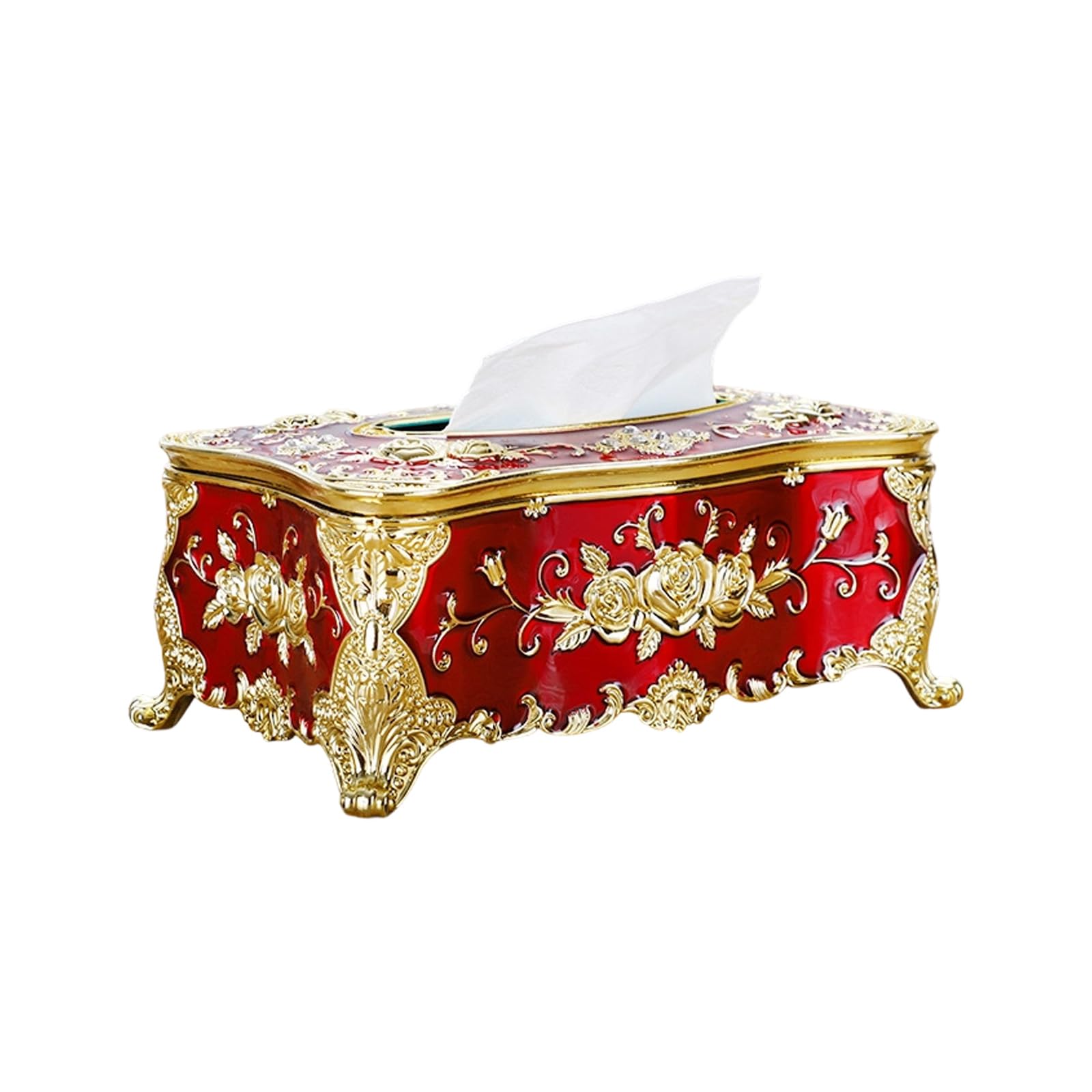 Modern Tissue Storage Container Sturdy ABS Materials for Countertop Placement ABS Tissue Holder
