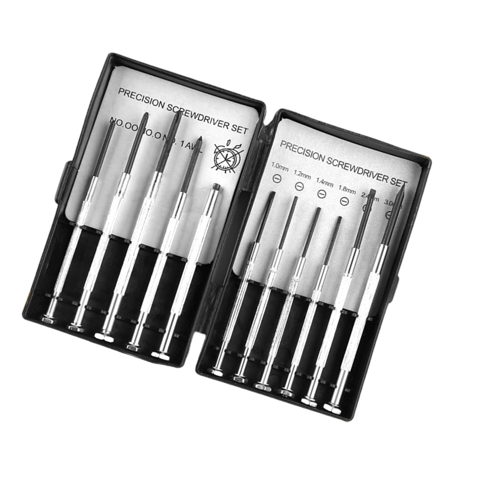 Snorvixre 11 Piece Set Multifunctional Screwdriver Set For Watches Glasses Phones Laptops Durability Steel Construction Ergonomic Grip Steel
