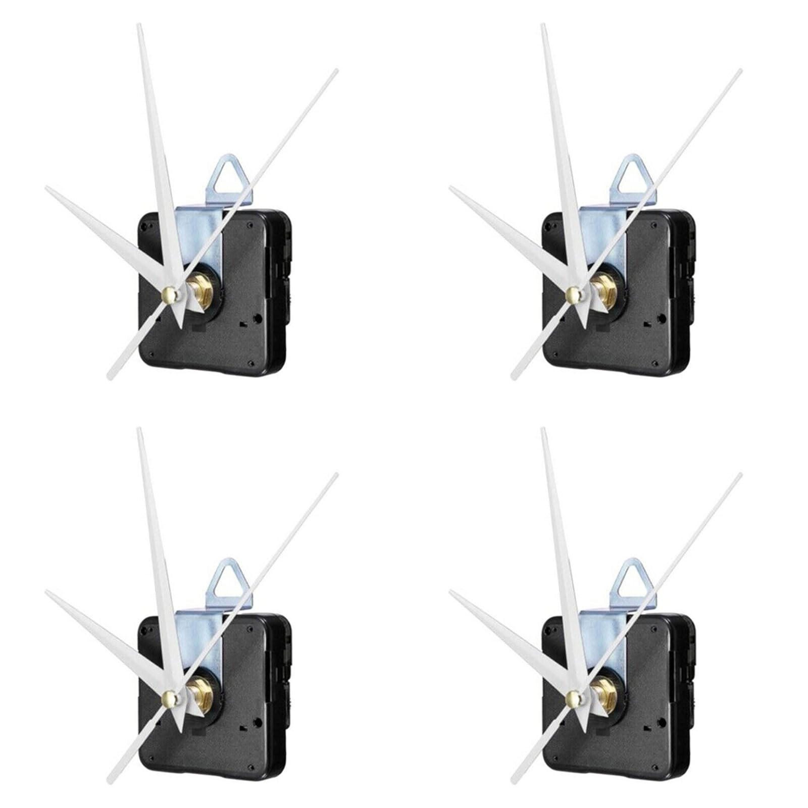 NEWFT Quiet Movement Mechanism Housing Replacement Parts for Wall Desk Clocks Timing Quiet 4Sets Clock Movement