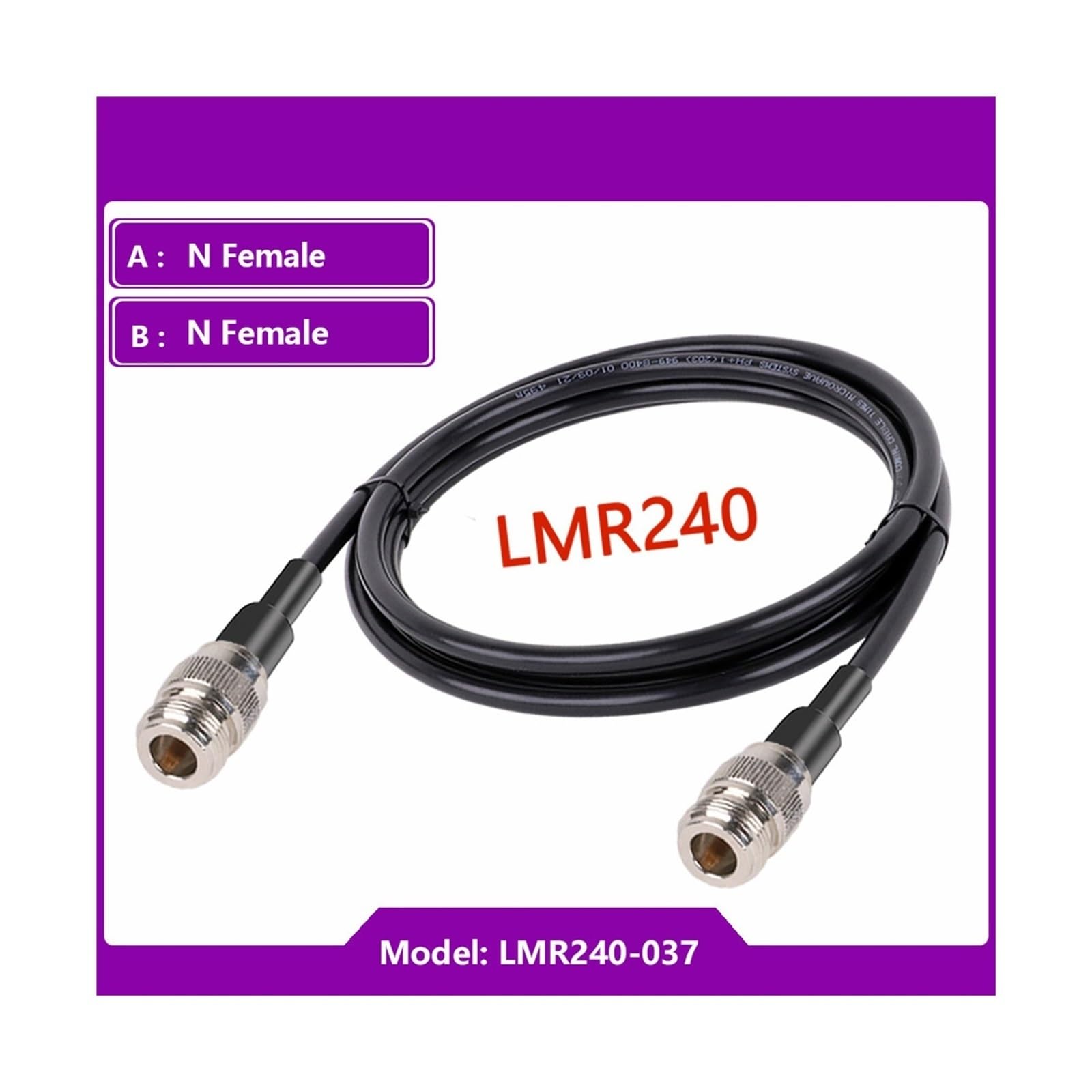 LMR240 Kabel N-Stecker auf N-Stecker Buchse
