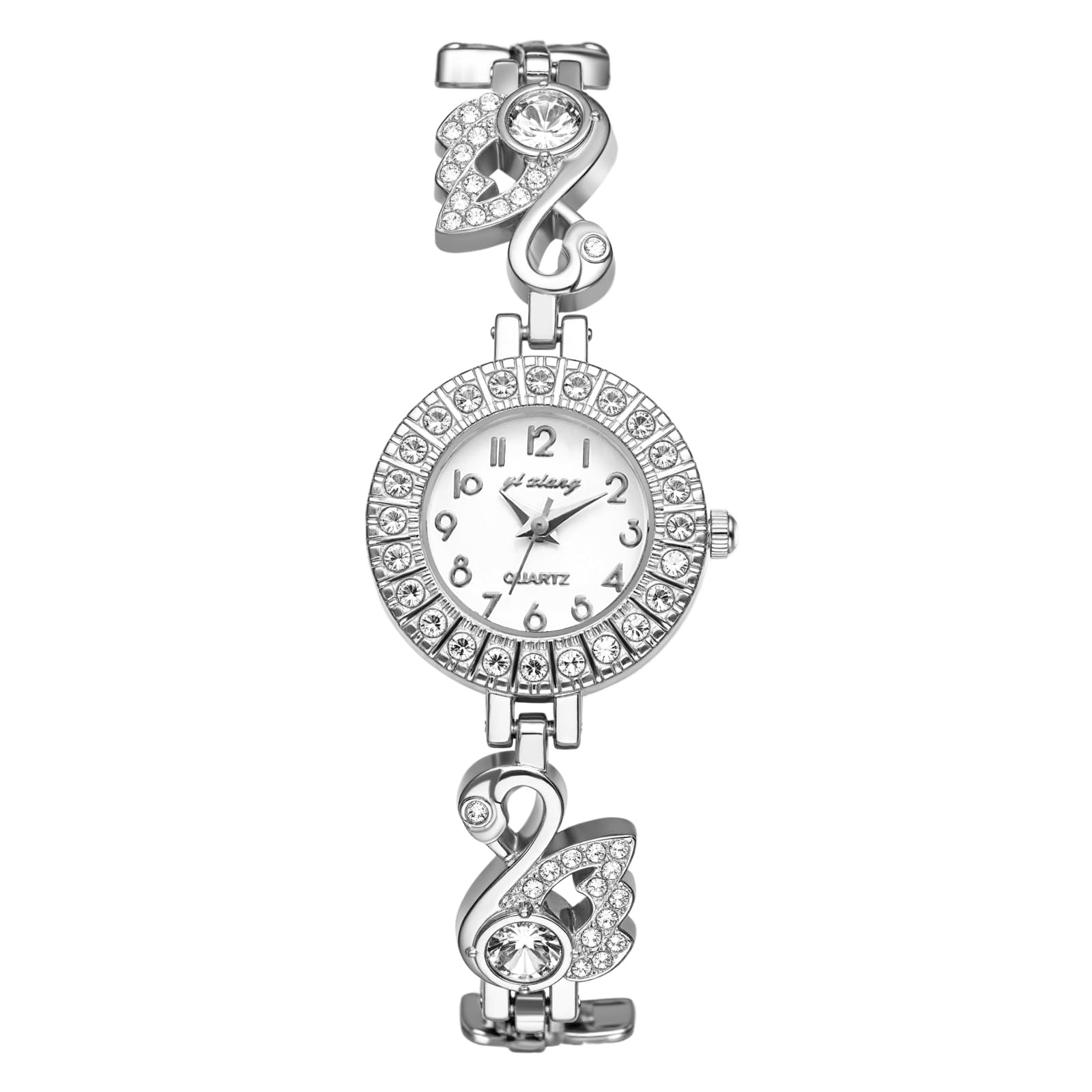JewelryWe Herrenuhr Edelstahl Leuchtende Uhren: 30m Wasserdi