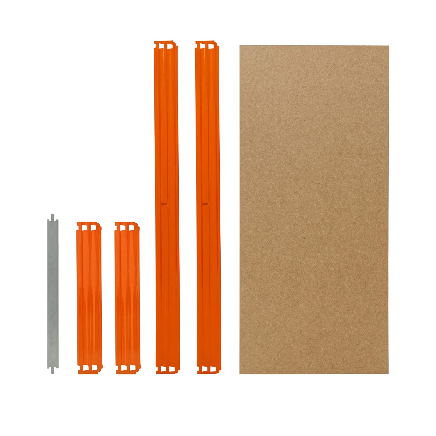 shelfplaza Pro 90x50 cm Fachboden-Set in blau-orange für Pro Schwerlastregale