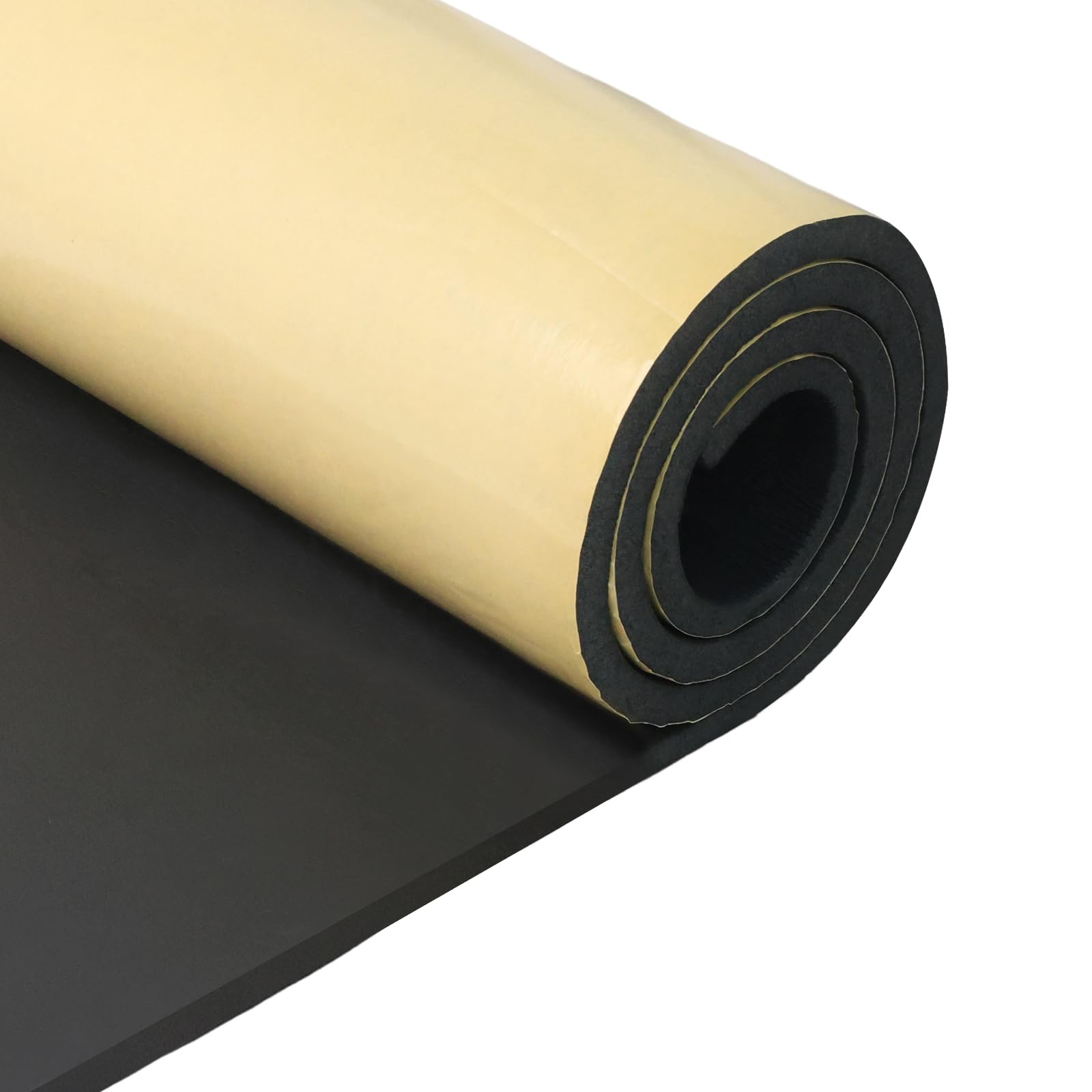 Neoprene foam sheet self-adhesive 300mm x 12mm x 1.5m roll soundproofing