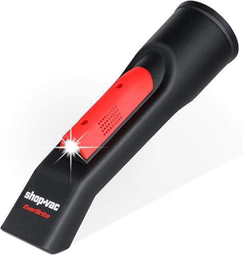 Shop-Vac Boquilla con luz LED, accesorio de vacío brillante accionado por aire de 2-12 pulgadas para aspiradora de tienda en seco y húmedo, no