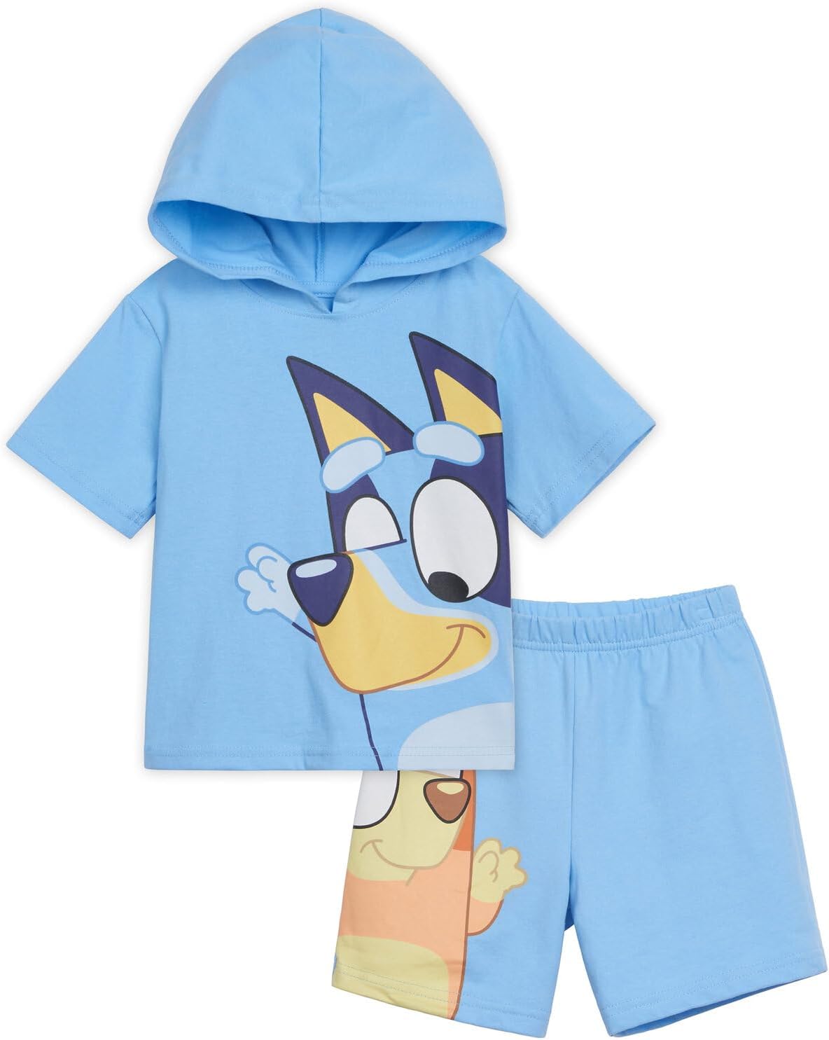 Bluey Pullover Hoodie and French Terry Shorts Toddler to Big Kid Sizes (2T - 10-12)