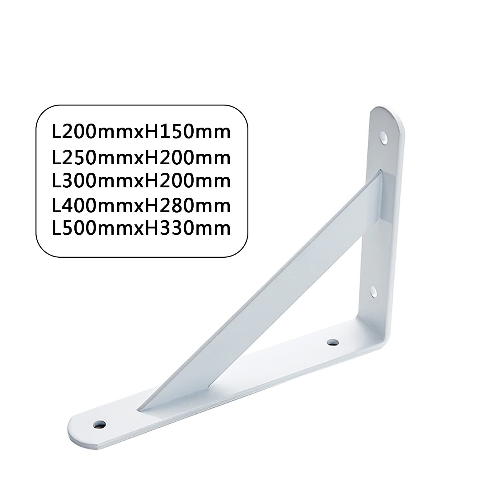 LIGUOYI 2Pcs Schwerlast-Konsole, Metall Regal Unterstützung Wandkonsole, 90 Grad Winkel, Wandmontage, Für Kleiderbügel, Bodenträger Wandregal Mit Schrauben, Schwerlast-Regalträger
