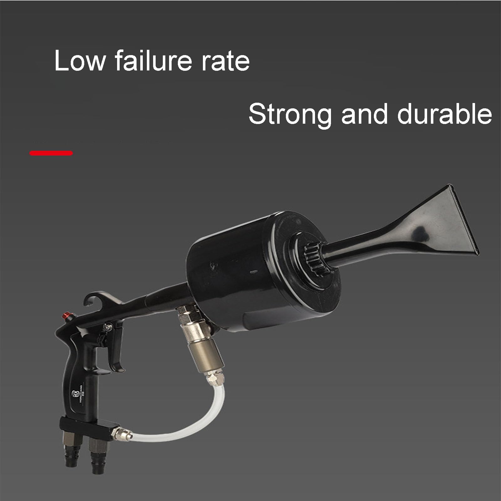 Pistolet piankowy z podwójną rurką, uchwyt ze stopu aluminium 30 cm, odpowiedni do wydajnego mycia samochodu, dysza PP z podwójną rurką, ergonomiczna konstrukcja, regulacja zaworu