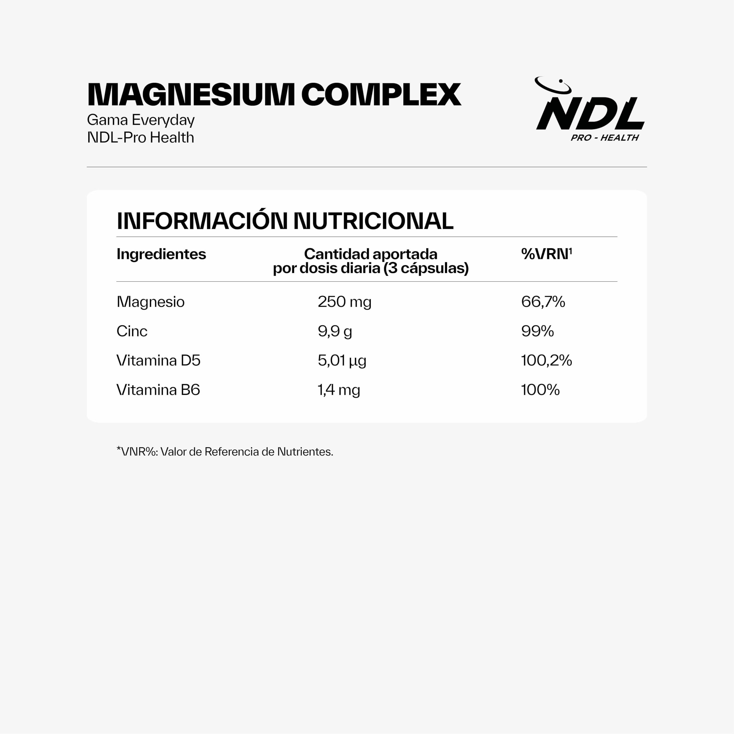 NDL Pro-Health Magnesium Complex con Vitamina B6 y D + Omega 3 | Aceite de Pescado con Alta Concentración de EPA y DHA | Una marca de Rafa Nadal & Cantabria Labs