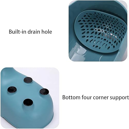 Miniatura 6 de Cesta de drenaje de elefante  Cesta coladora de drenaje de esquina en forma de elefante, cesta multifuncional para fregadero de cocina, cesta de