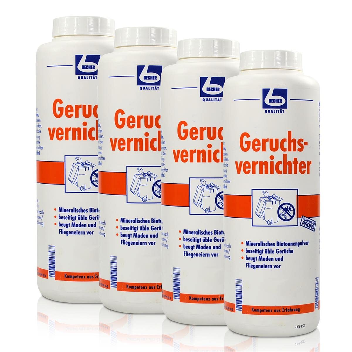 Dr. Becher Geruchsvernichter 750g beseitigt üble Gerüche (4er Pack)
