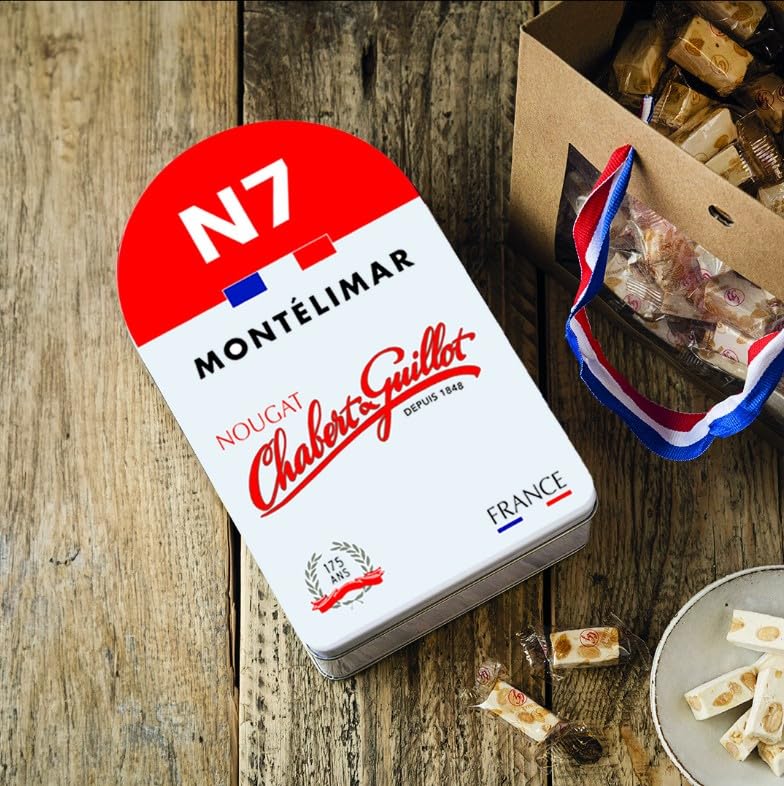 Nougat Chabert Et Guillot Borne Métallique Nougat de Montélimar Tendre 250  g : Amazon.fr: Epicerie