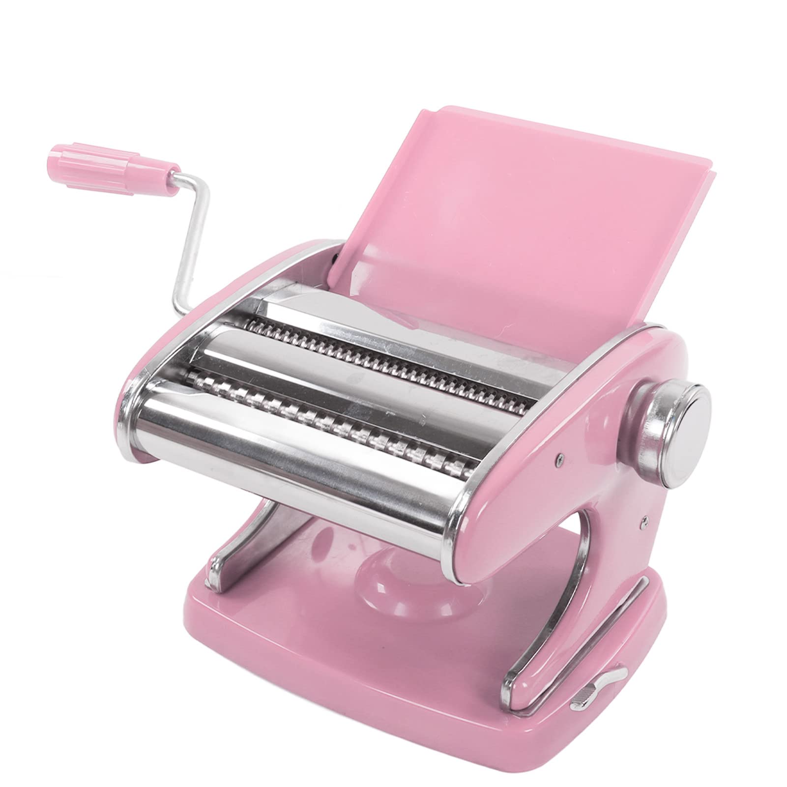 Nudelmaschine, Langlebige Nudelpresse aus Edelstahl für das Kochen in der Küche zu Hause, Einfache Manuelle Bedienung (Saugnapf 2 Messer)