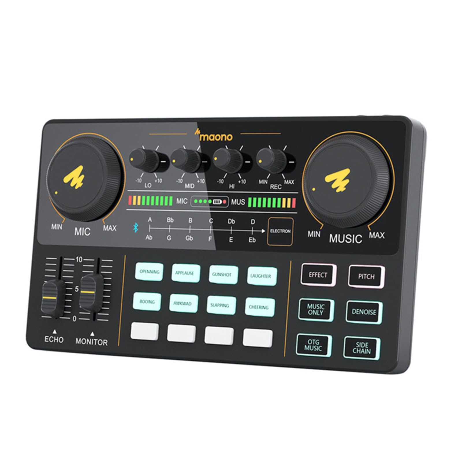 MAONOCASTER AU-AM200 Portable Podcast Console 3.5mm Input & Output for Podcasters, Streamers and Musicians