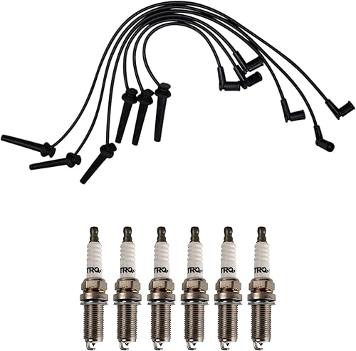 Miniatura 358 de TRQ Kit de bujías de 5 piezas de bujías de iridio compatibles con Chevrolet Aveo 2004-2008 Aveo5 2004-2008