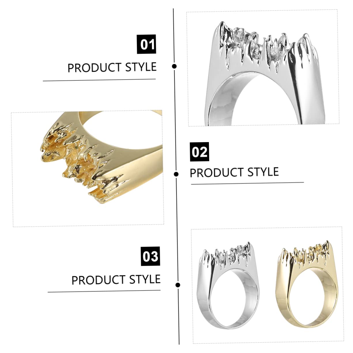 STOBOK 3sets Stampo Silicone Per Creazione Di Gioielli Mold Per Anelli Argento e Utensili Fai Te Per Artigianato Gioielli e Pulire