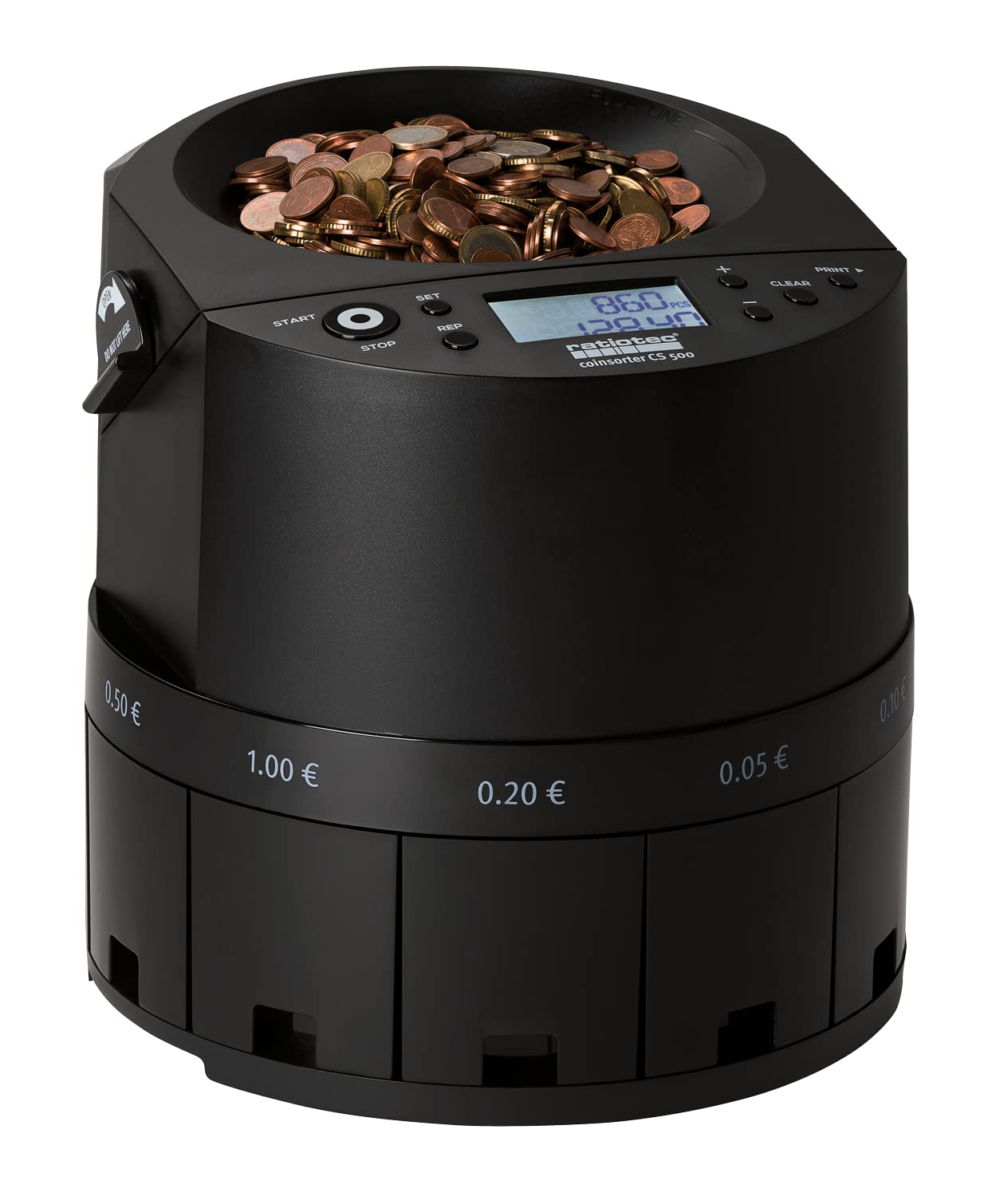 Ratiotec Euro CS 500 Compteuse de pièces Noir