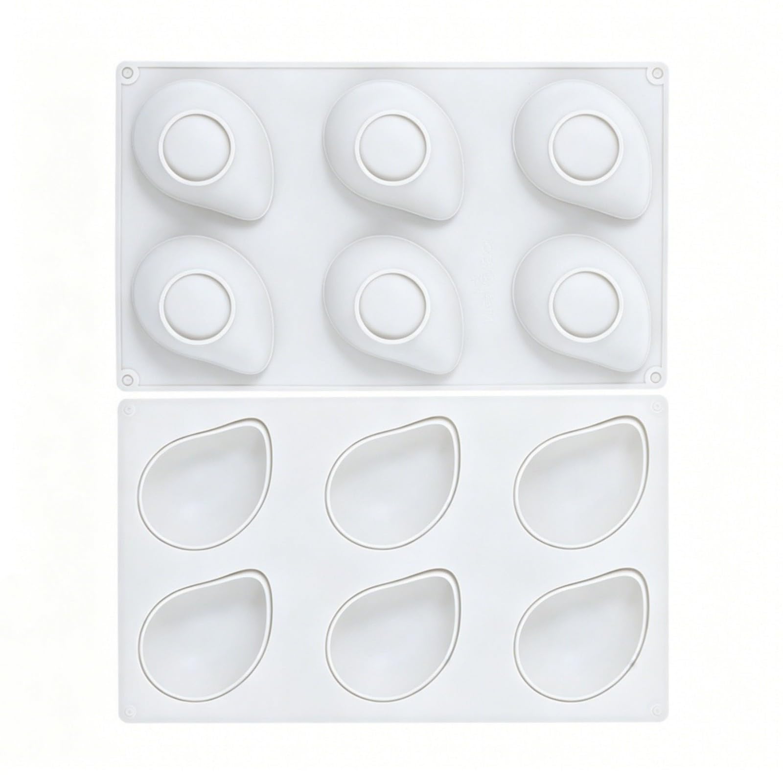 APGLSXY 6 Cavities Fruit Silicone Chocolate Mold Food Grade Silicone Baking Mold for Candy Mousses Cake Baking Fruit Bubble Cake Elastomer Cast
