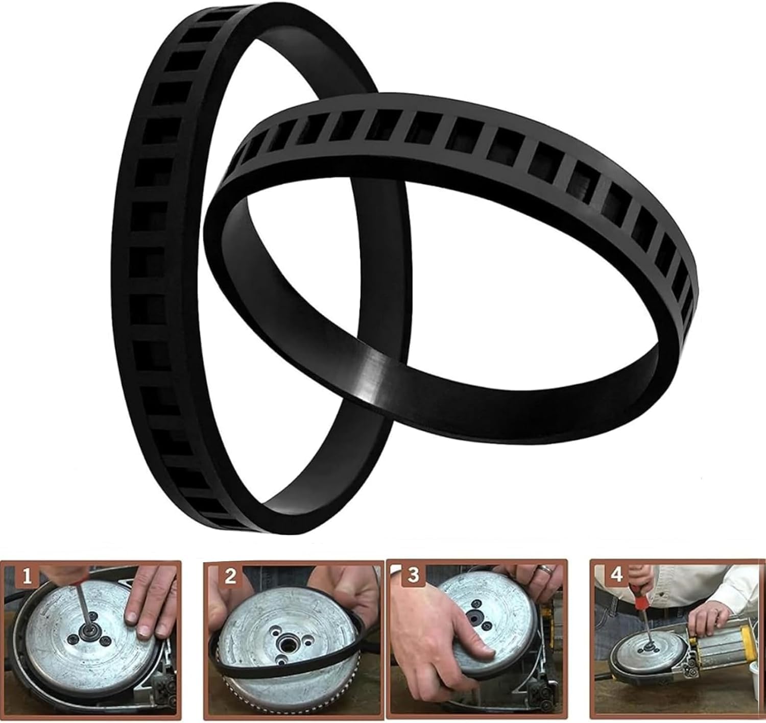 (4 Pack) 45-69-0010 Blade Pulley Tires Replacement For Bandsaw Part Deep Cutting Blades 6230 6232-20 6232-6 6225 AO2807 6238N 6238-20 2729-20 Bandsaw Rubber Tires