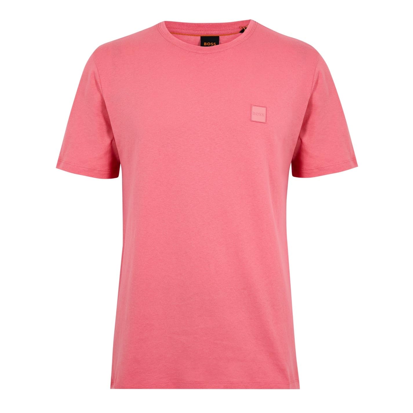 BOSS Mens Orange Tales T-Shirt with Logo Patch Premium Light Red 632 3XL