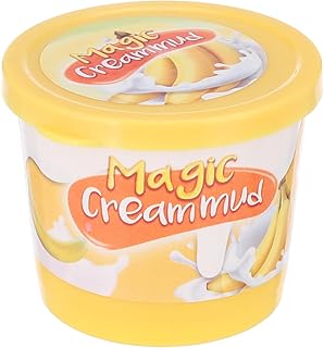 كريم ماجيك طيني بتركيبة مذهلة مع عطر الموز، يأتي ببرطمان تخزين يضيف المزيد من المرح للأطفال - متعدد الألوان، بلاستيك