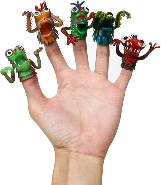 Funhoo 10er Set Monster Fingerpuppen Set Kinder Silikon Untier ...
