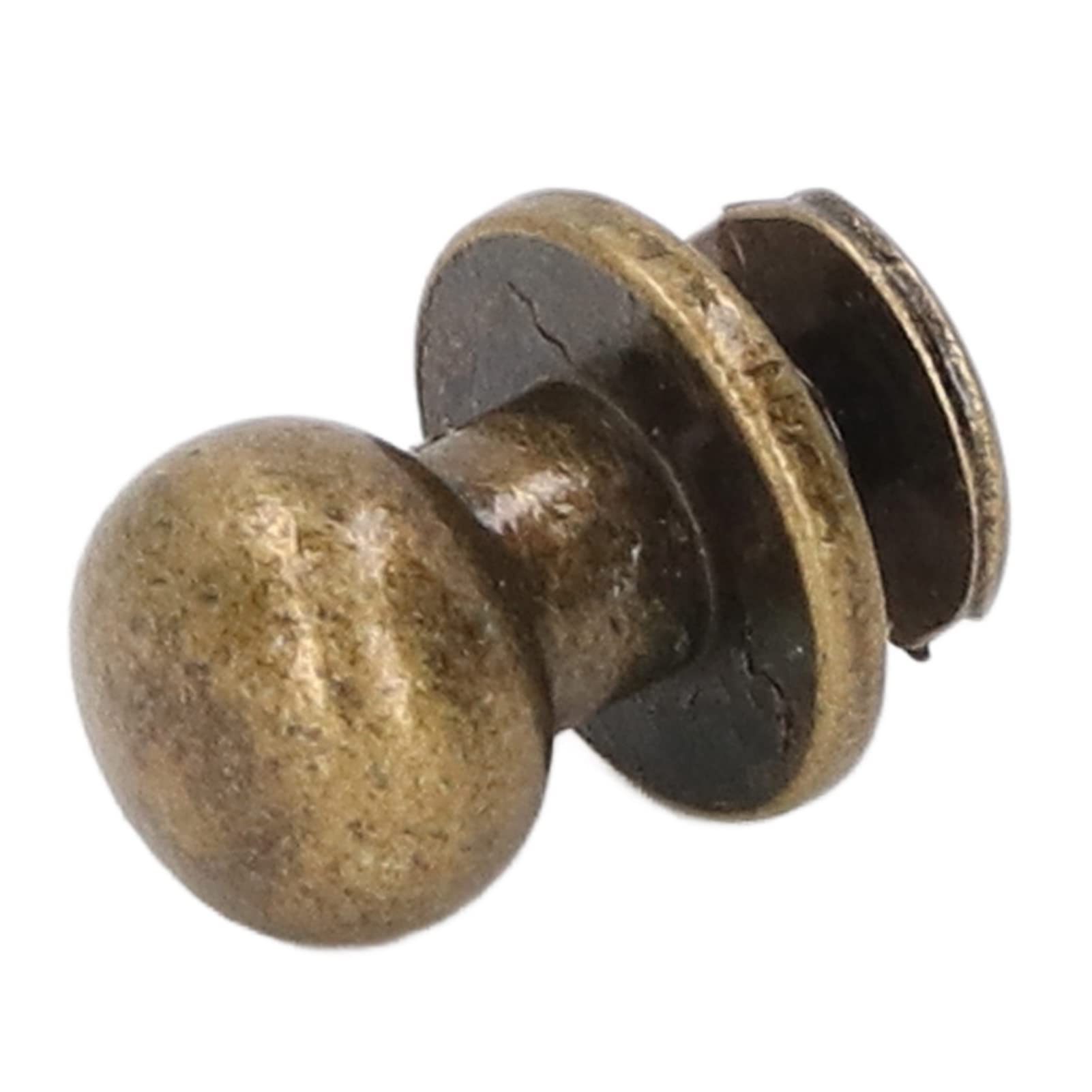 Remaches de cobre Monk, 200 juegos, acabado brillante, liso, 10x8 mm, mano de obra exquisita, suministros para manualidades en cuero, ropa, bolsos, zapatos, armarios, remac (Bronce)
