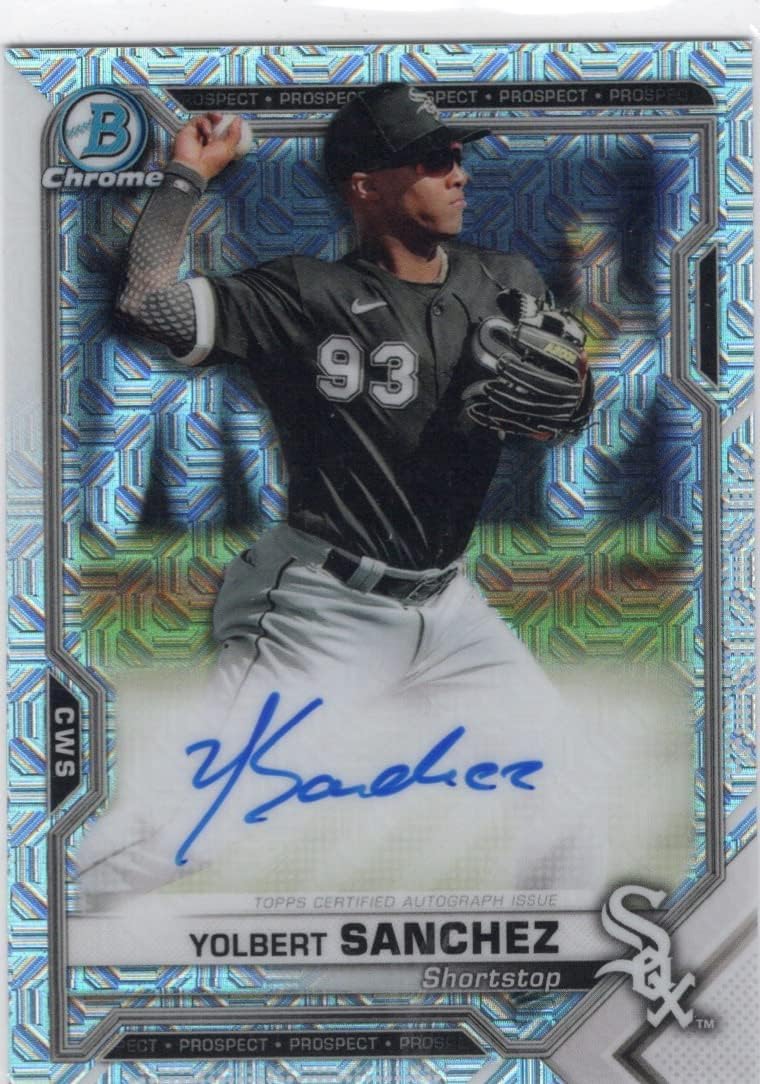 Jose Ramos Autographed Bowman Chrome Mojo Refractor Special Insert Collectible Baseball Card - 2022 Bowman Chrome Baseball Card #BCMA-JR (Dodgers)