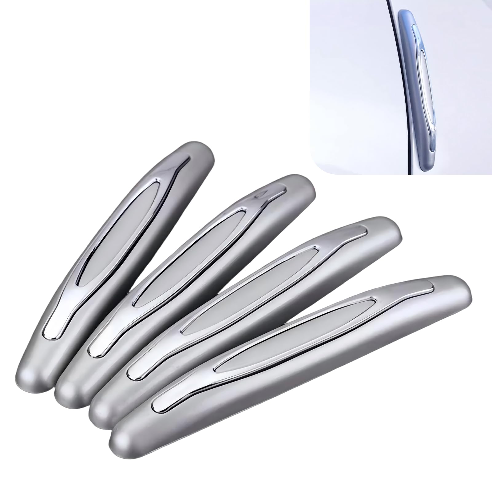 4PCS Car Door Edge Guards Car Door Self Adhesive Anti-Collision Trim Strip Universal Body Anti-Scratch Bumper Guard Auto