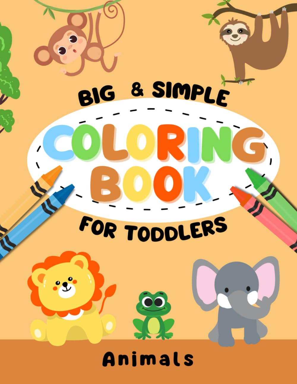 Toddler´s first coloring book: Animals