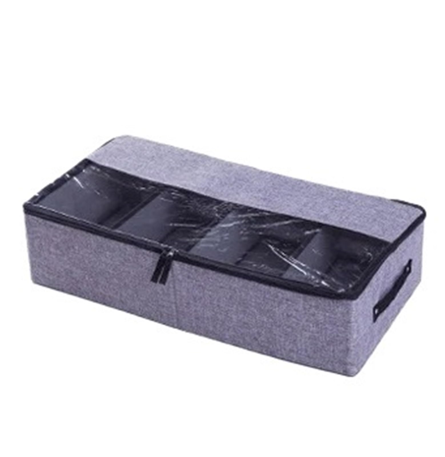 Organizzatore Di Scarpe Sotto Il Letto Scatola for scarpe in tessuto di cotone e lino da 1 pezzo, scatola portaoggetti pieghevole multifunzionale, scatola portaoggetti sotto il letto Per Risparmiare S