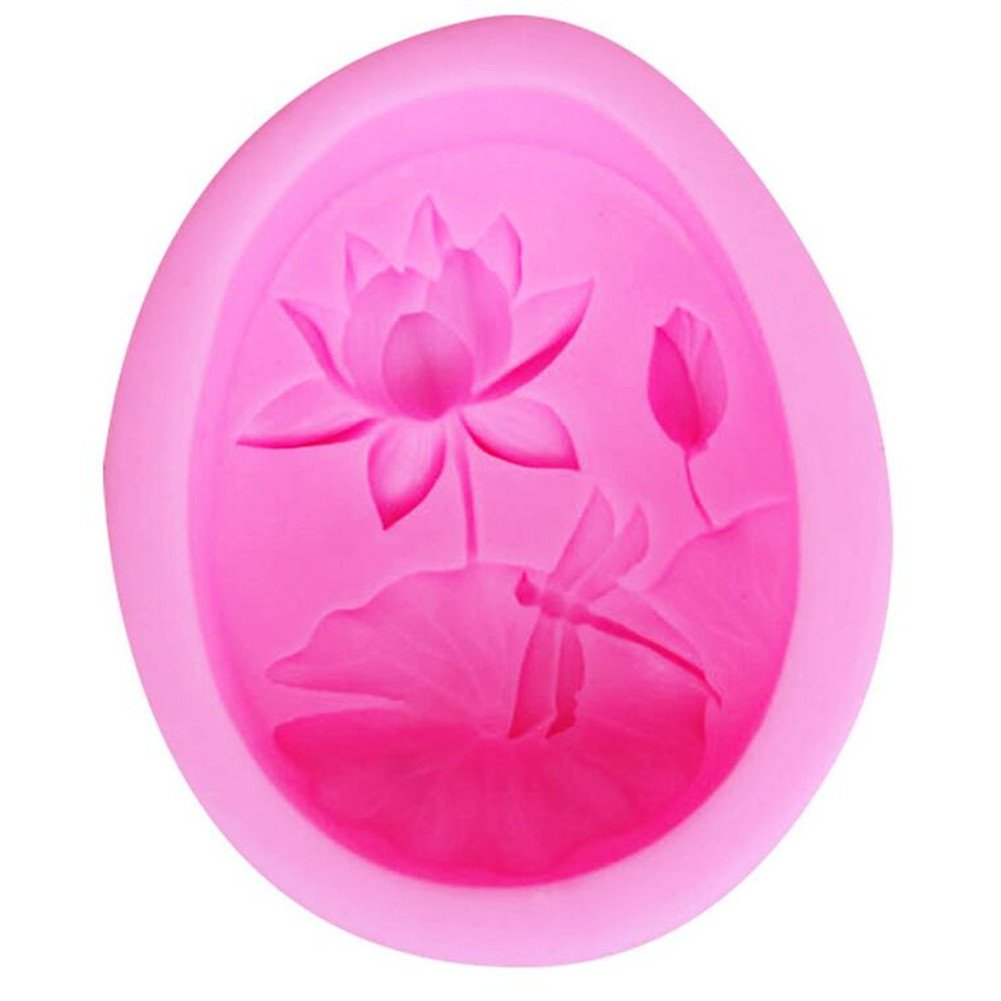 Stampo in silicone a forma di loto, stampo in resina a forma di fiore