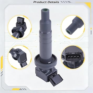 3Pcs Ignition Coil Compatible for Toyota Aygo Yaris for Citroen C1 for Peugeot 107 2005-2014 Ignition Coils Pack 19500B1010 Car Ignition Coil Pack 19500B2040 597088 5970C0 5970C1 9008019015
