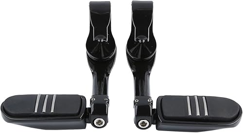 Miniatura 9 de XFMT - Juego de estriberas de pasajero con soportes cromados, compatible con modelos Touring Road King Street Glide, 1993-2020