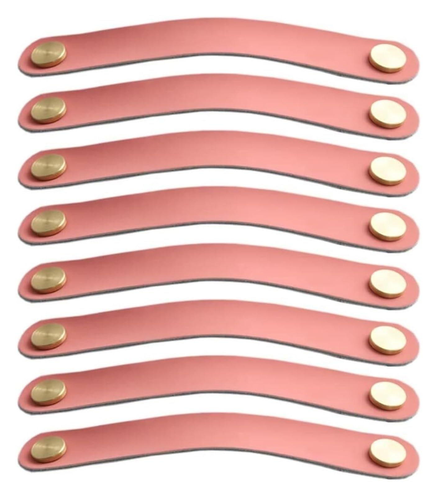 Lqzaxsrdr Pink Leather Handles, Leather Cabinet Handles Multicolor Multiple Sizes Set Of 8(,Hole Distance 128Mm)