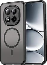 Redmi Note 15 Pro 5G Smartphone Case, Compatible with Magnetic Vehicles, Shockproof, Double Shock Absorption Design, Strap Hole, TPU + PC, Fingerprint Prevention, Yellowing Resistant, Durable