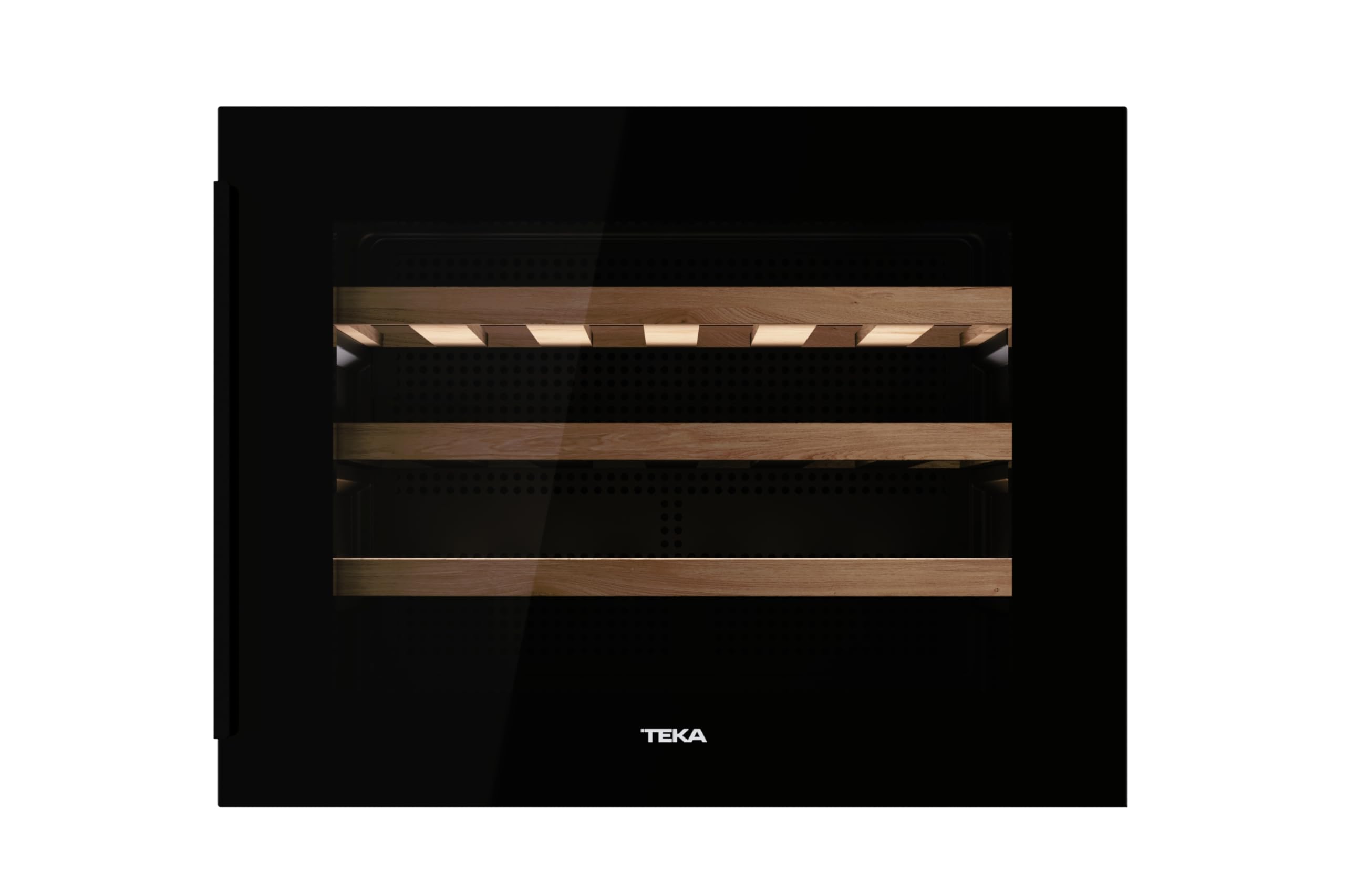 Teka - Vinoteca - Enfriador de vinos empotrable con capacidad para 24 botellas y control de temperatura ajustable - Modelo Sommelier RVI 10024 GBK