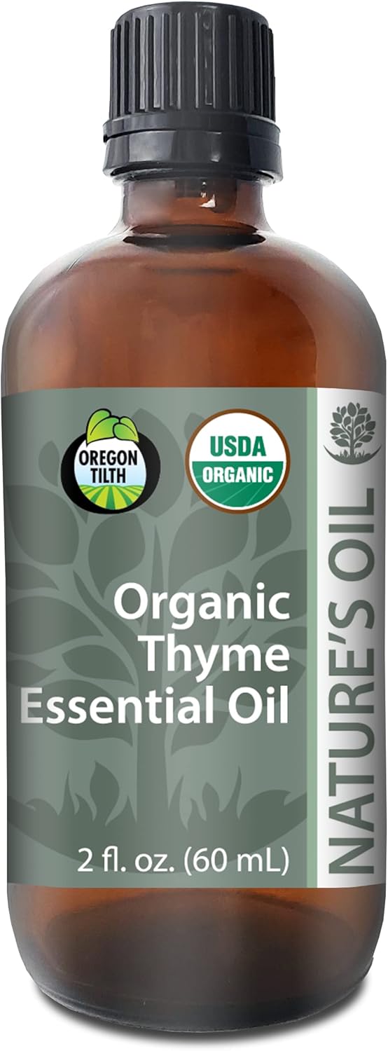 Best Thyme Essential Oil Pure Certified Organic Therapeutic Grade 60ml
