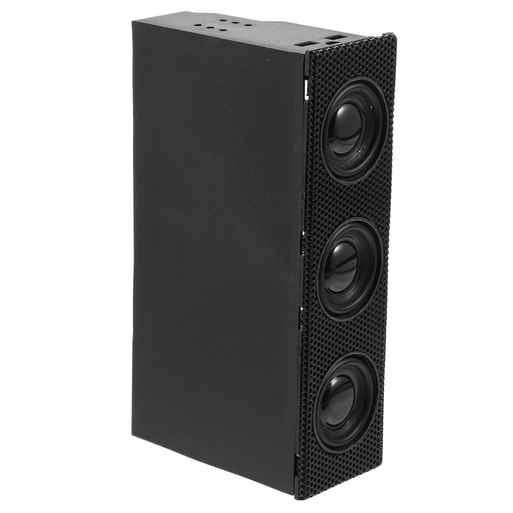 Altoparlanti Surround Stereo per Computer PC Pannello Frontale, Audio Nitido per Musica, Compatibili Case Desktop, Design Nero Moderno per Appassionati di Musica