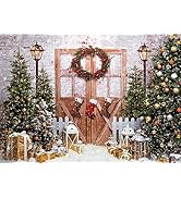 LYCGS Christmas Backdrop - Winter Snow Scene Photo Background For Holidays